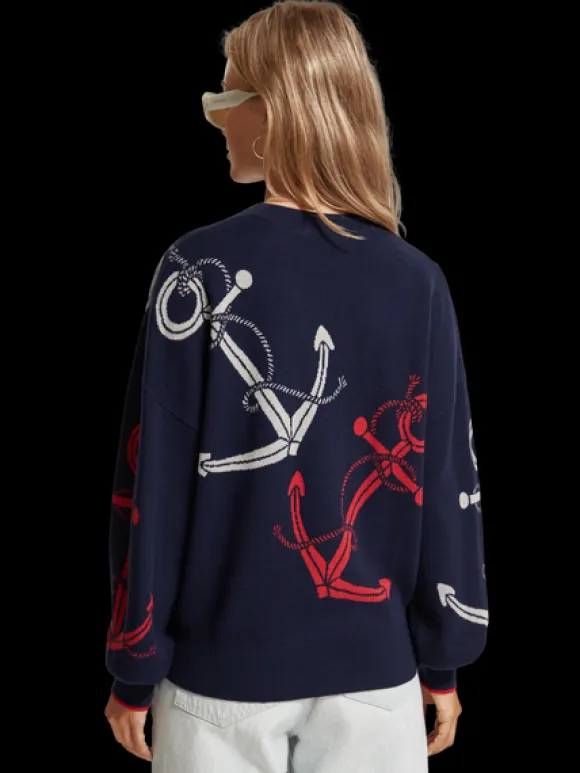 Anchor Jacquard Pullover