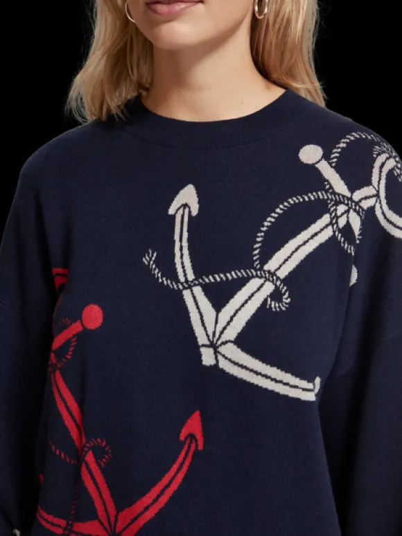 Anchor Jacquard Pullover