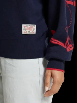Anchor Jacquard Pullover