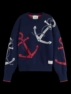 Anchor Jacquard Pullover