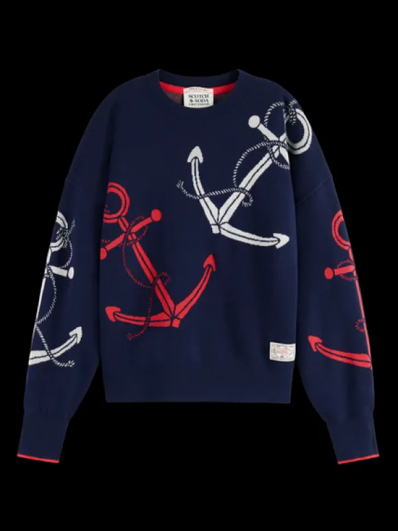 Anchor Jacquard Pullover