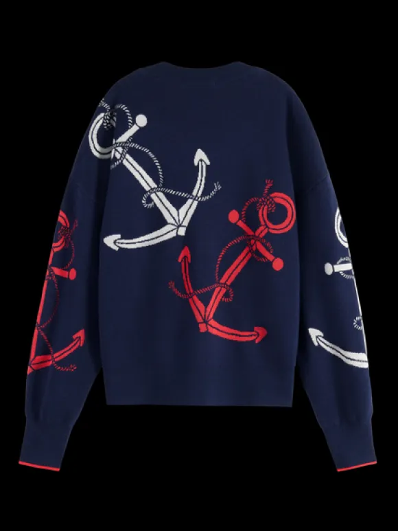 Anchor Jacquard Pullover
