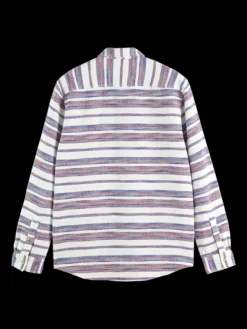 Basket Weave Gradient Stripe Shirt
