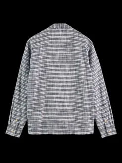 Basket Weave Striped Shirt