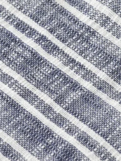 Basket Weave Striped Shirt