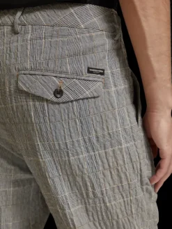 Blake Checked Cotton-Blend Seersucker Chino