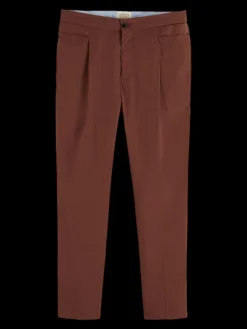 Blake Lightweight Cotton-Blend Pleated Poplin Chino