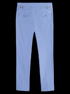 Blake Lightweight Cotton-Blend Pleated Poplin Chino