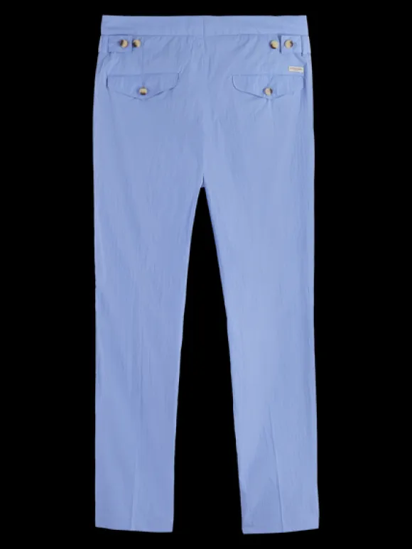 Blake Lightweight Cotton-Blend Pleated Poplin Chino