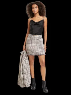 Boucle Tweed High Rise Mini Skirt