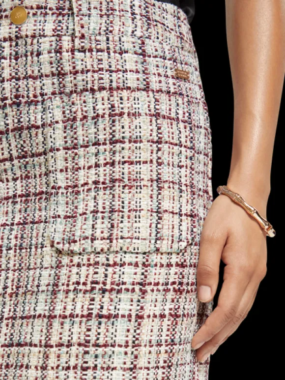 Boucle Tweed High Rise Mini Skirt