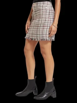 Boucle Tweed High Rise Mini Skirt