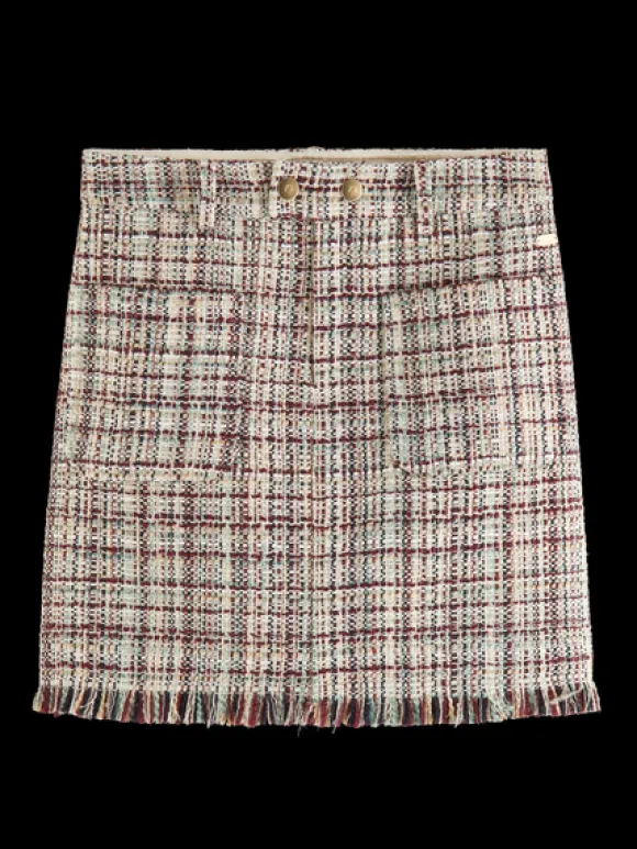 Boucle Tweed High Rise Mini Skirt