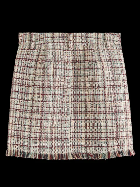 Boucle Tweed High Rise Mini Skirt