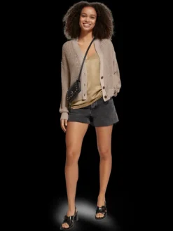 Boxy Fit Knit Cardigan