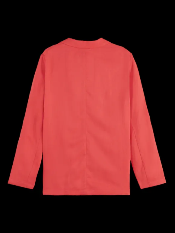 Boxy Unlined Single Breasted Blazer