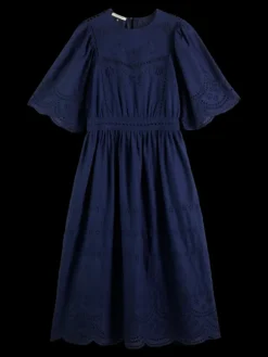 Broderie Anglaise Midi Dress