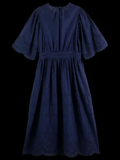 Broderie Anglaise Midi Dress