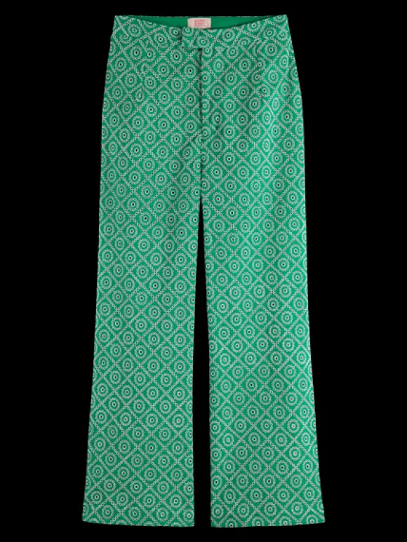 Broderie Anglaise Straight Leg Pant