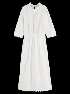 Broderie Midi Dress