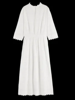 Broderie Midi Dress