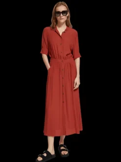 Button Down Midi Dress