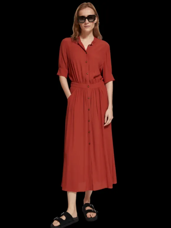 Button Down Midi Dress