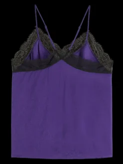 Camisole With Black Lace Detail