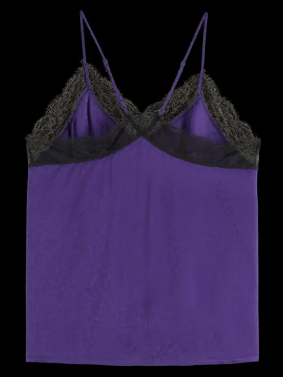 Camisole With Black Lace Detail