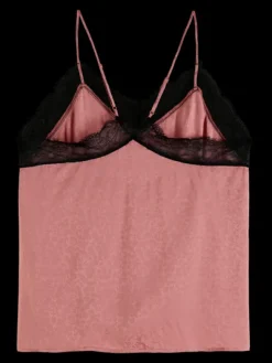 Camisole With Black Lace Detail