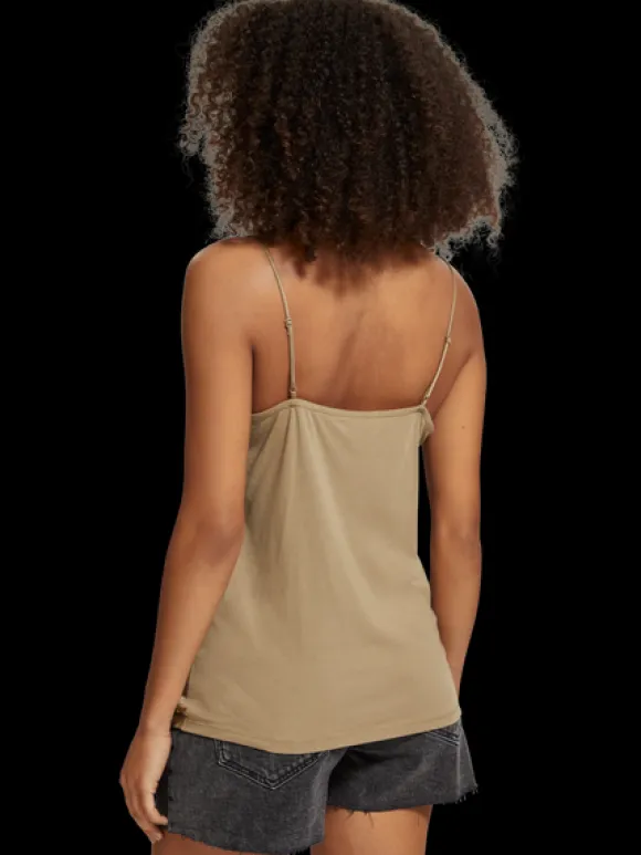 Camisole Woven Front Jersey Back