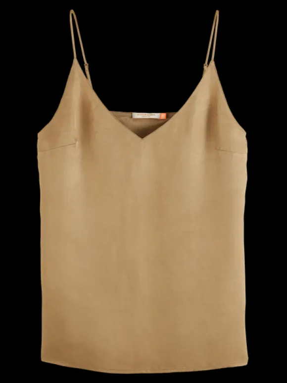 Camisole Woven Front Jersey Back