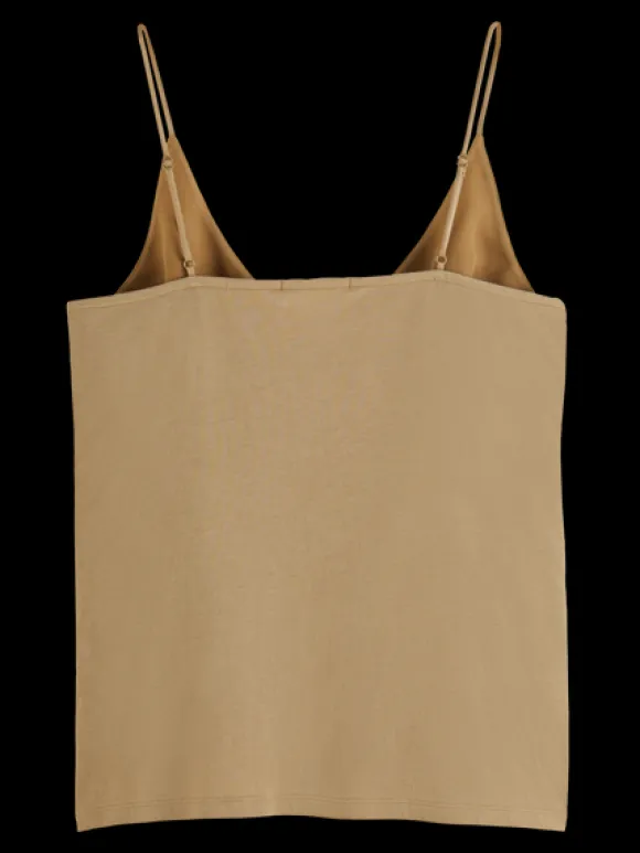 Camisole Woven Front Jersey Back