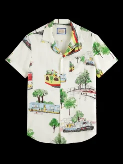 Canal Boats Printed Shirt