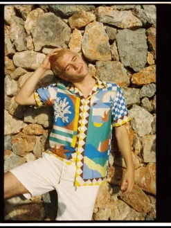 Collage Panel Printed Shirt