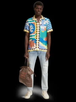 Collage Panel Printed Shirt