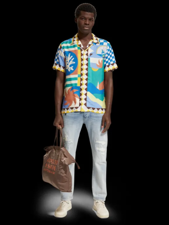 Collage Panel Printed Shirt