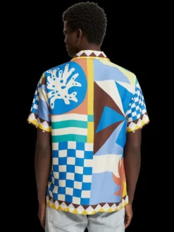 Collage Panel Printed Shirt