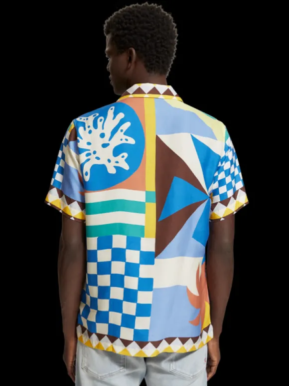 Collage Panel Printed Shirt