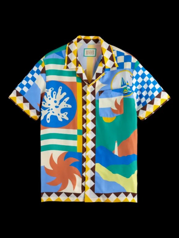 Collage Panel Printed Shirt