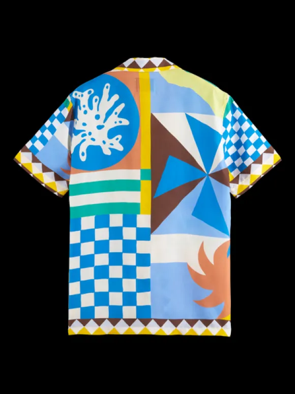 Collage Panel Printed Shirt