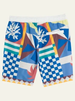 Collage Printed Swim Shorts