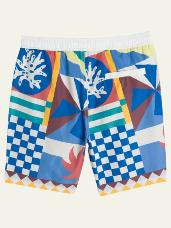 Collage Printed Swim Shorts