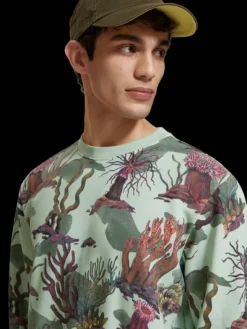 Coral Reef Printed Sweatshirt