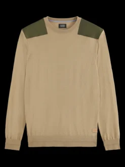 Crew Neck With Nylon Details