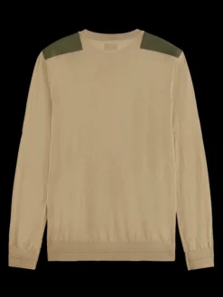 Crew Neck With Nylon Details