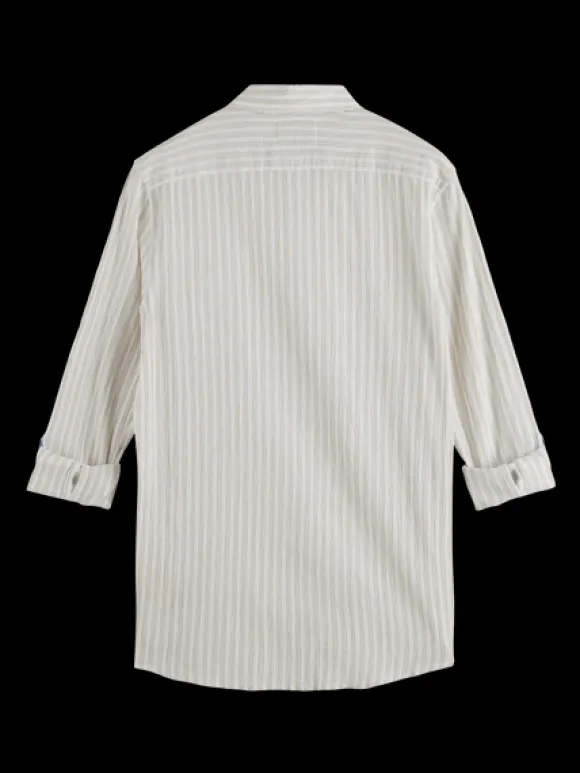 Crinkle Stripe Shirt