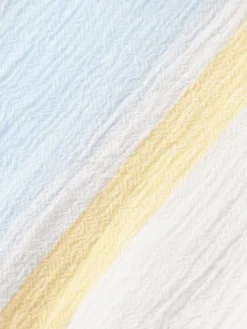 Crinkled Voile Stripe Shirt