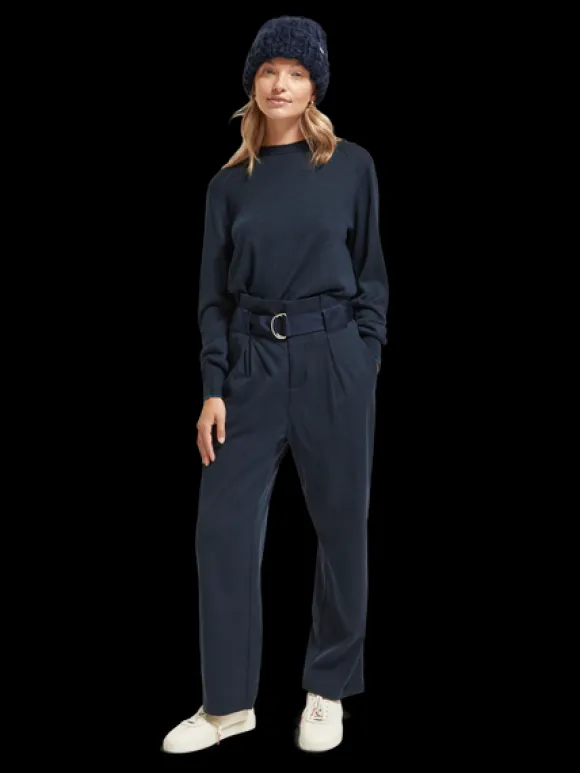 Daisy High Rise Straight Leg Paper Bag Pant