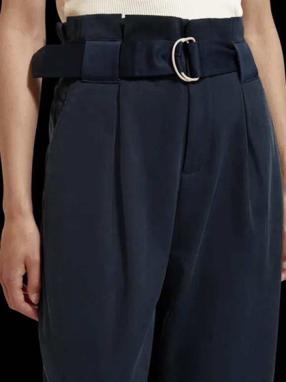 Daisy High Rise Straight Leg Paper Bag Pant